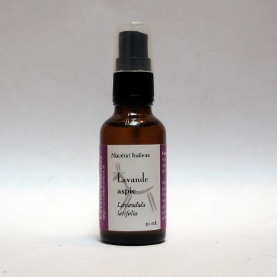 macérat huileux de lavande aspic avec spray